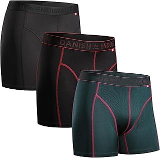 DANISH ENDURANCE Running Boxers, Long or Normal Legs, Pack of 3