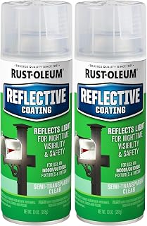 Rust-Oleum 214944 Specialty Reflective Spray, Semi Transparent Clear Finish,10oz - Pack of 2