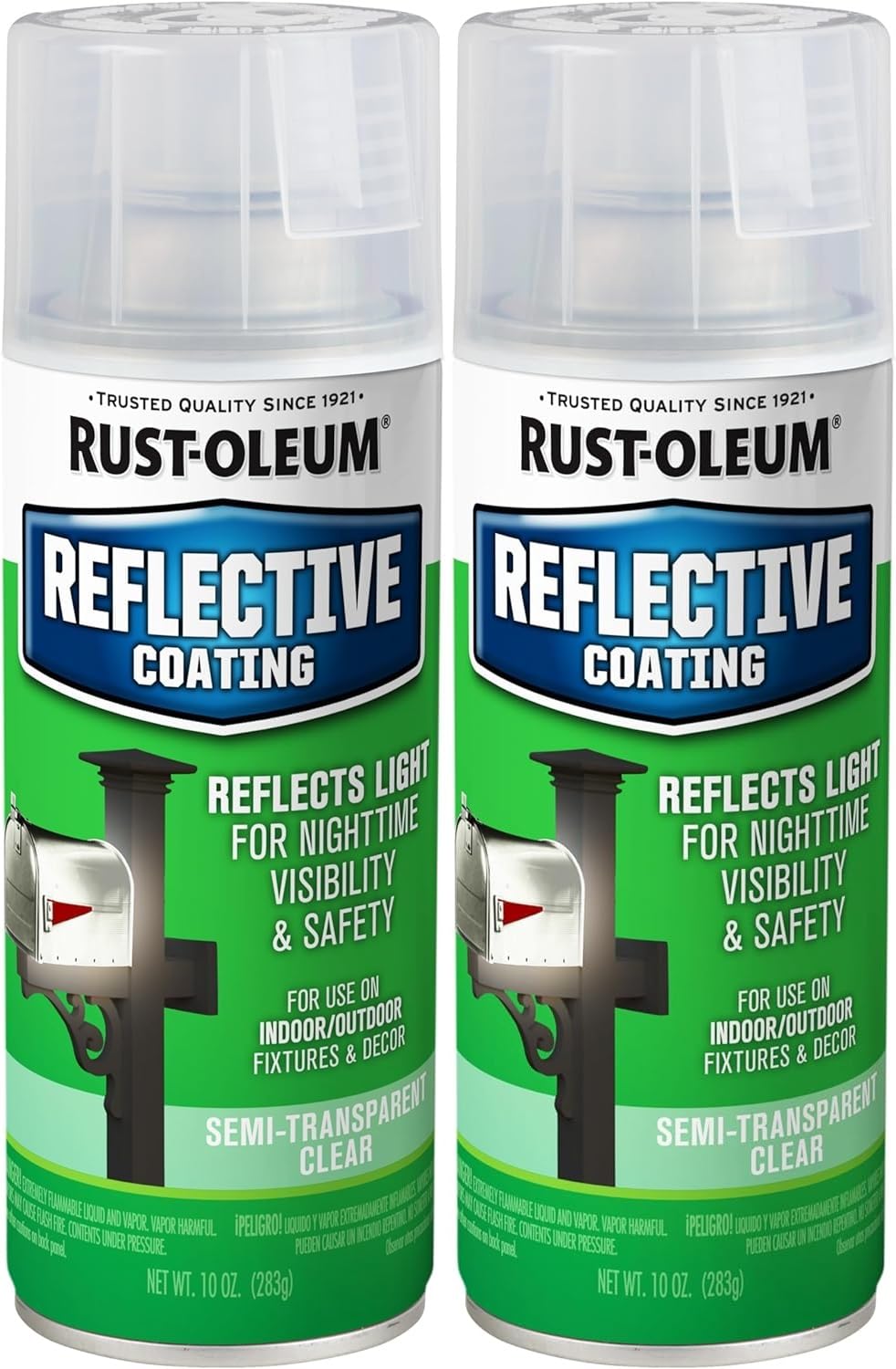 Rust-Oleum 214944 Specialty Reflective Spray, Semi Transparent Clear Finish,10oz