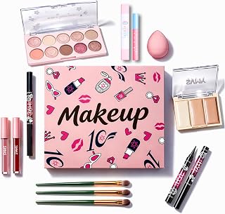 11Pcs Makeup Kit, Lipstick &amp; Eyeshadow, Makeup Set for Teens &amp;Girls | Makeup kits for Girls , Ideal gift for beginners, for holidays and birthdays