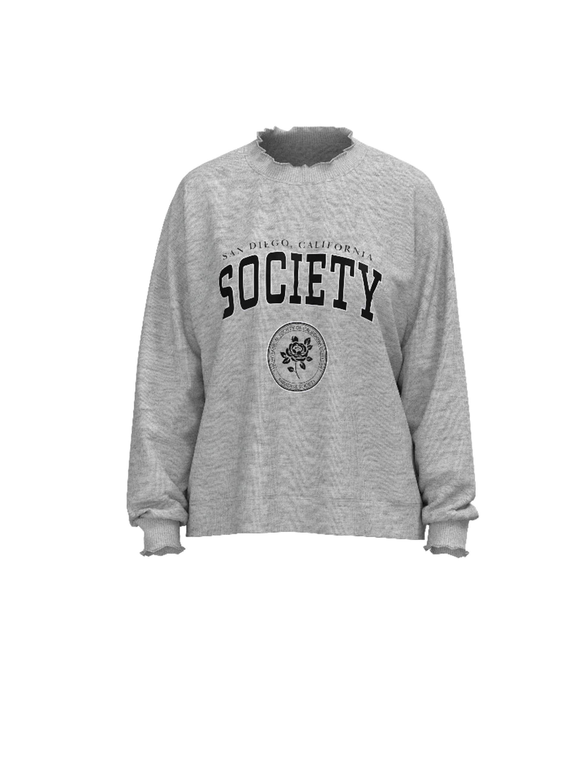 PIECES Pcmaliah LS Print Sweat Sweatshirt for Women