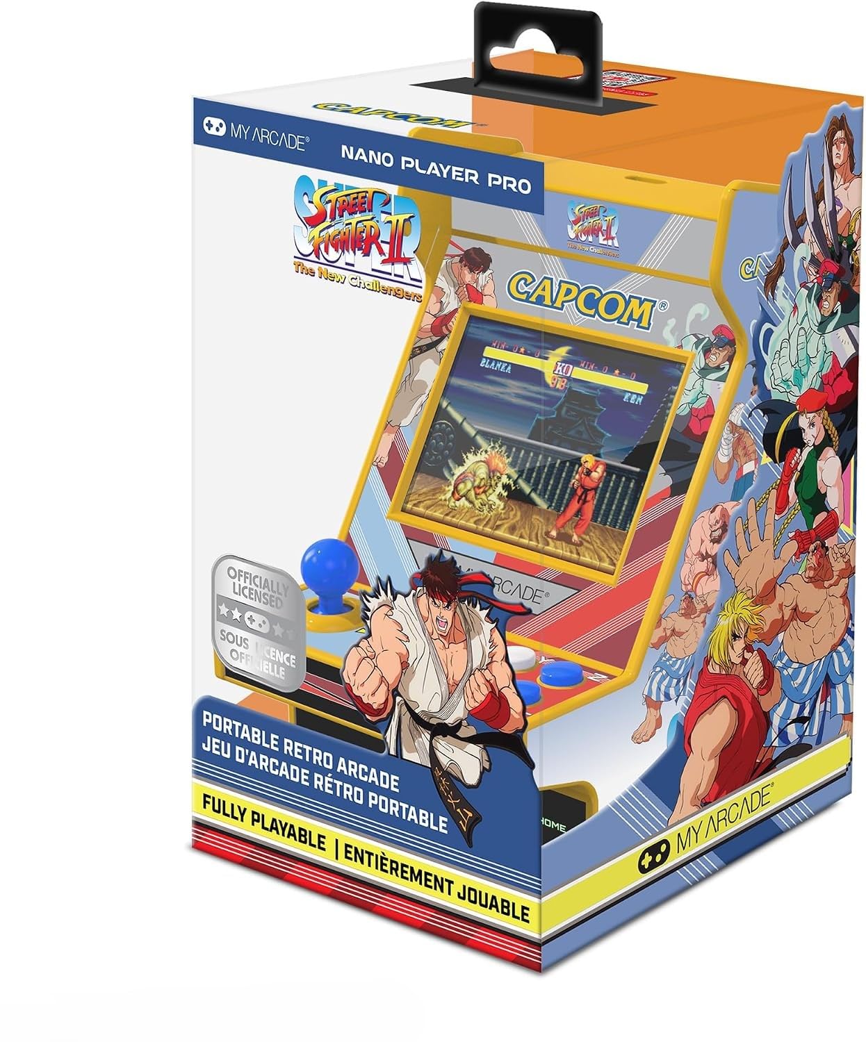 My Arcade Super Street Fighter II Nano Player: Retro Gaming, 2 Games | 4.8" Vide