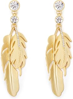 FANZE Statement Silver/Gold Plated Dangle Earrings for Women Trendy Tassel Drop Earrings Jewelry Gift for Party Christmas Birthday Prom