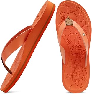 ONCAI Women's Flip Flops Comfortable Arch Support Yoga Mat Summer Beach Walking Thong Cushion Sandals Ladies Outdoor Vacation Essentials Slide Shoes Rubber Soles US Size 5-11