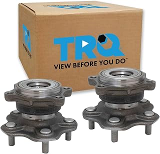 TRQ Rear Wheel Bearing &amp; Hub Assembly Set | For 03-09 Nissan 350Z 03-07 INFINITI G35 Driver &amp; Passenger Side Pair
