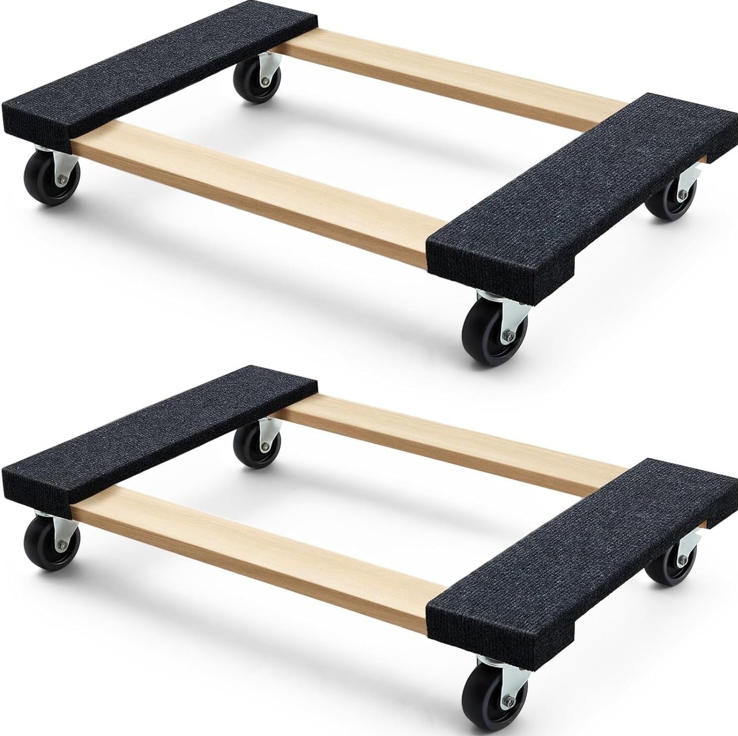 Simpli-Magic 79545 30 in. x 18 in. Hardwood Furniture Moving Dolly 1,320 lbs. Ca