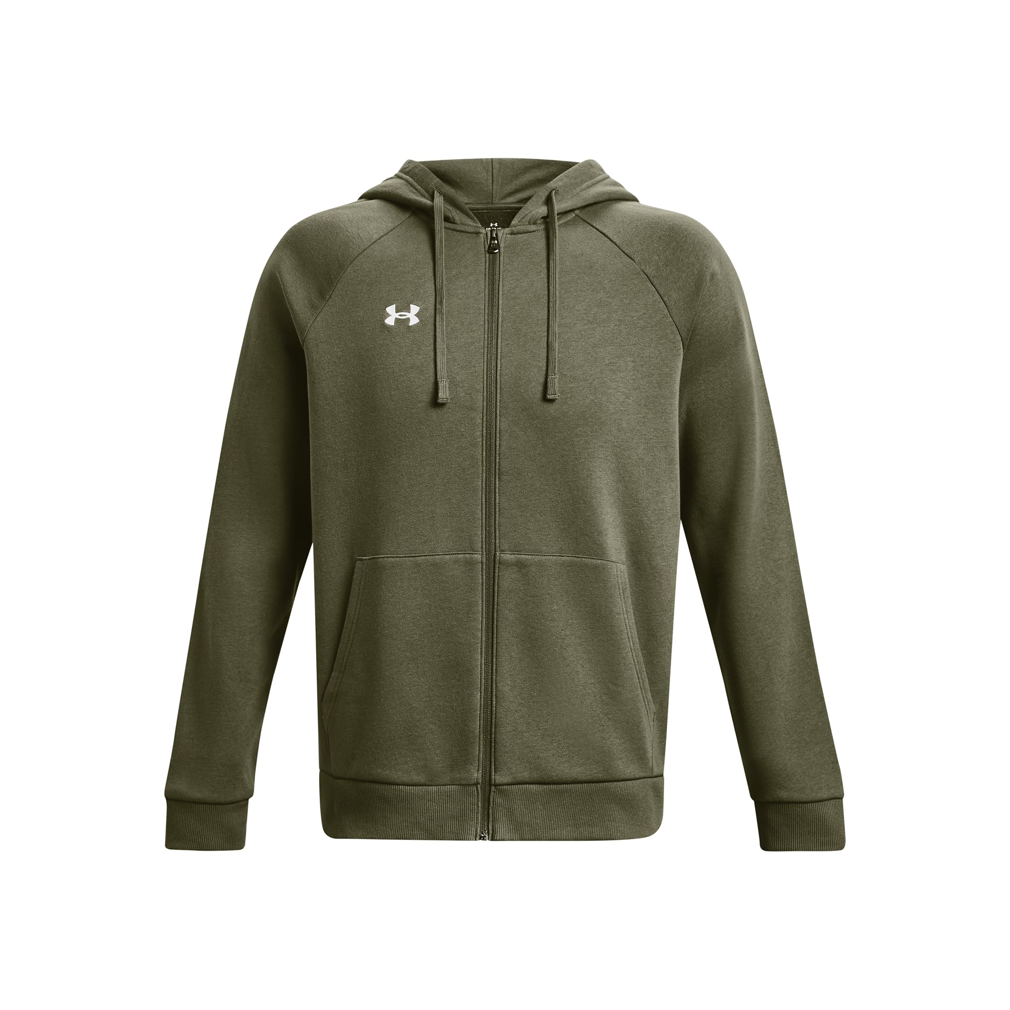 Under Armour Men's Ua Rival Cotton Fz Hoodie Sporty Sweat Jacket, Warm Hoodie wi