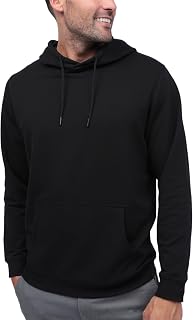 INTO THE AM Pullover Hoodie for Men S-4XL - Casual Cotton Blend Sweatshirt Comfort Essentials Hoodie