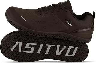 ASITVO Wide Barefoot Shoes Men Gym Zero Drop Sole Minimalist Cross Trainer Width Toe Box Sneakers Grounding Knit No-Sew Upper TPU Toe and Heel Colorful