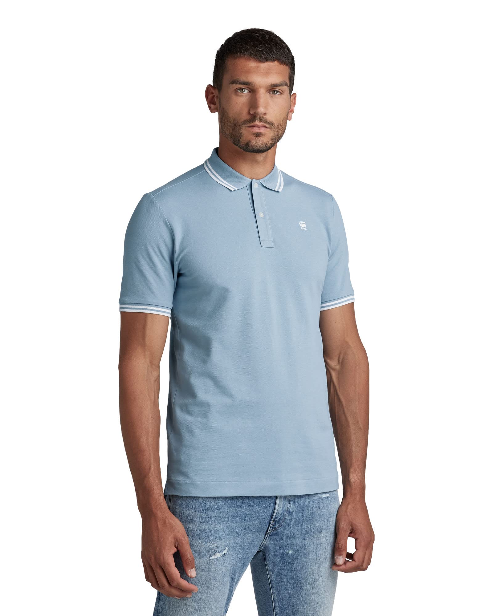 G-STAR Dunda Men's Slim Stripe Polo Shirts (Pack of 1)