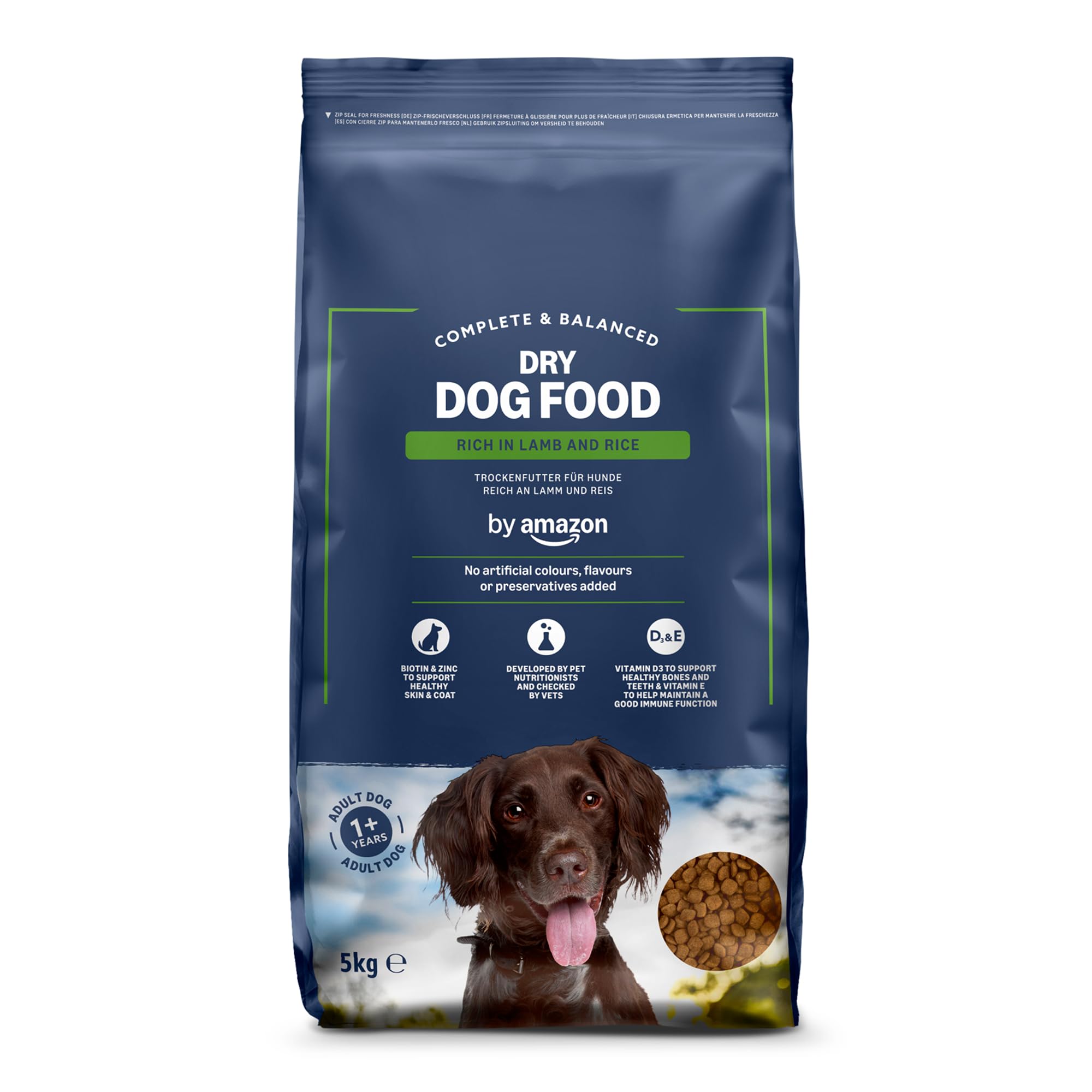 by Amazon - Complete Dry Dog Food Rich in Lamb and Rice, 11 lbs, Pack of 1