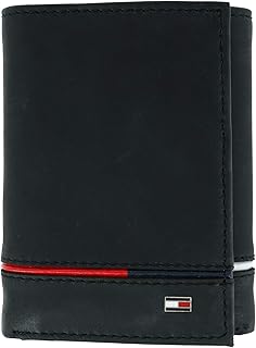 Tommy Hilfiger LEIF RFID Trifold Dual ID Mens Leather Wallet
