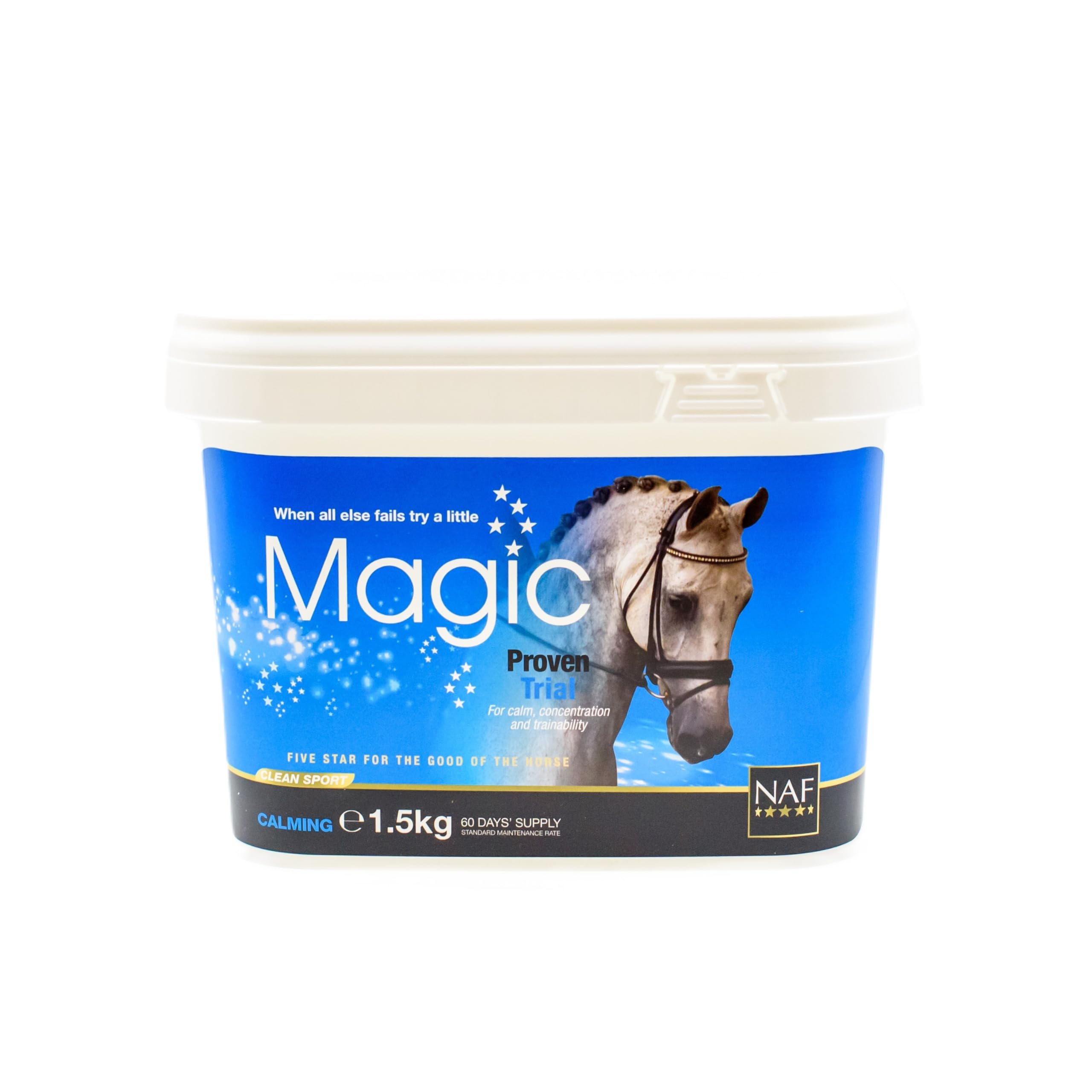 NAF Five Star Magic 1.5kg – Advanced Calming Supplement for Horses – Magnesium-B