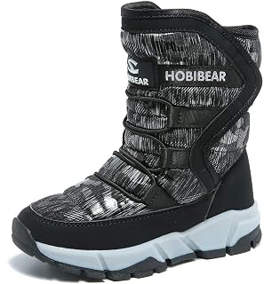 GUBARUN Boys Snow Boots Winter Waterproof Slip Resistant Cold Weather Shoes (Toddler/Little Kid/Big Kid)