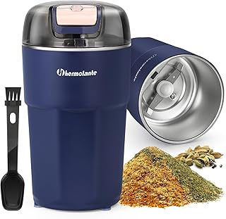 Hermolante Herb Spice Grinder, One-key Start, 80g Capacity
