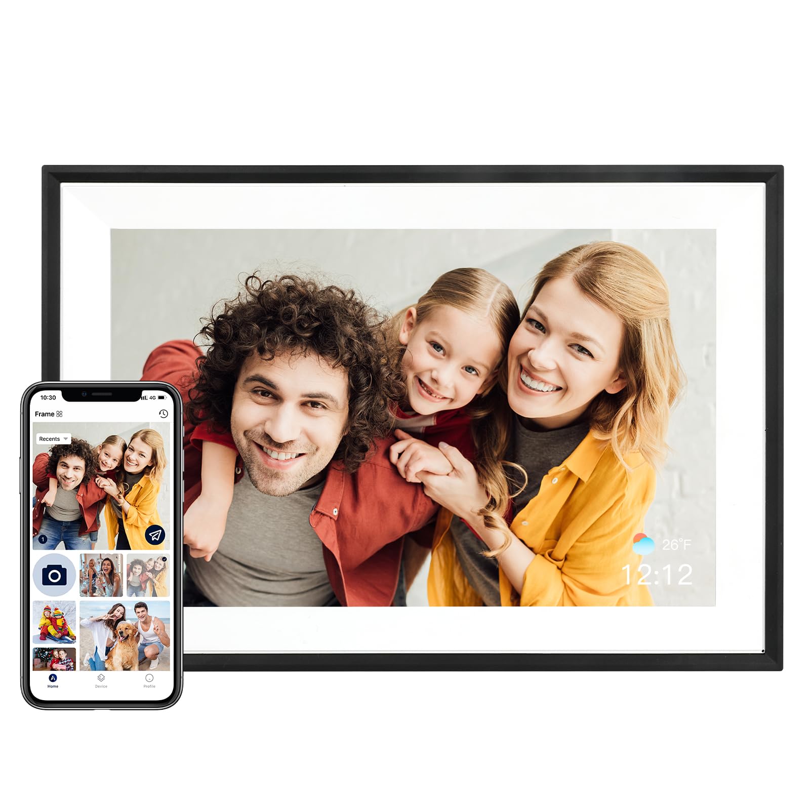 AEEZO Digital Picture Frame, 10.1 Inch Digital Photo Frame with 1280 * 800 HD IP