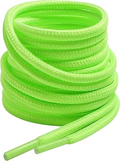 VSUDO Round Shoe Laces, Diameter 4 mm for Work Shoes, Shoelaces for Hiking/Safety/Trekking Shoes for Women or Men
