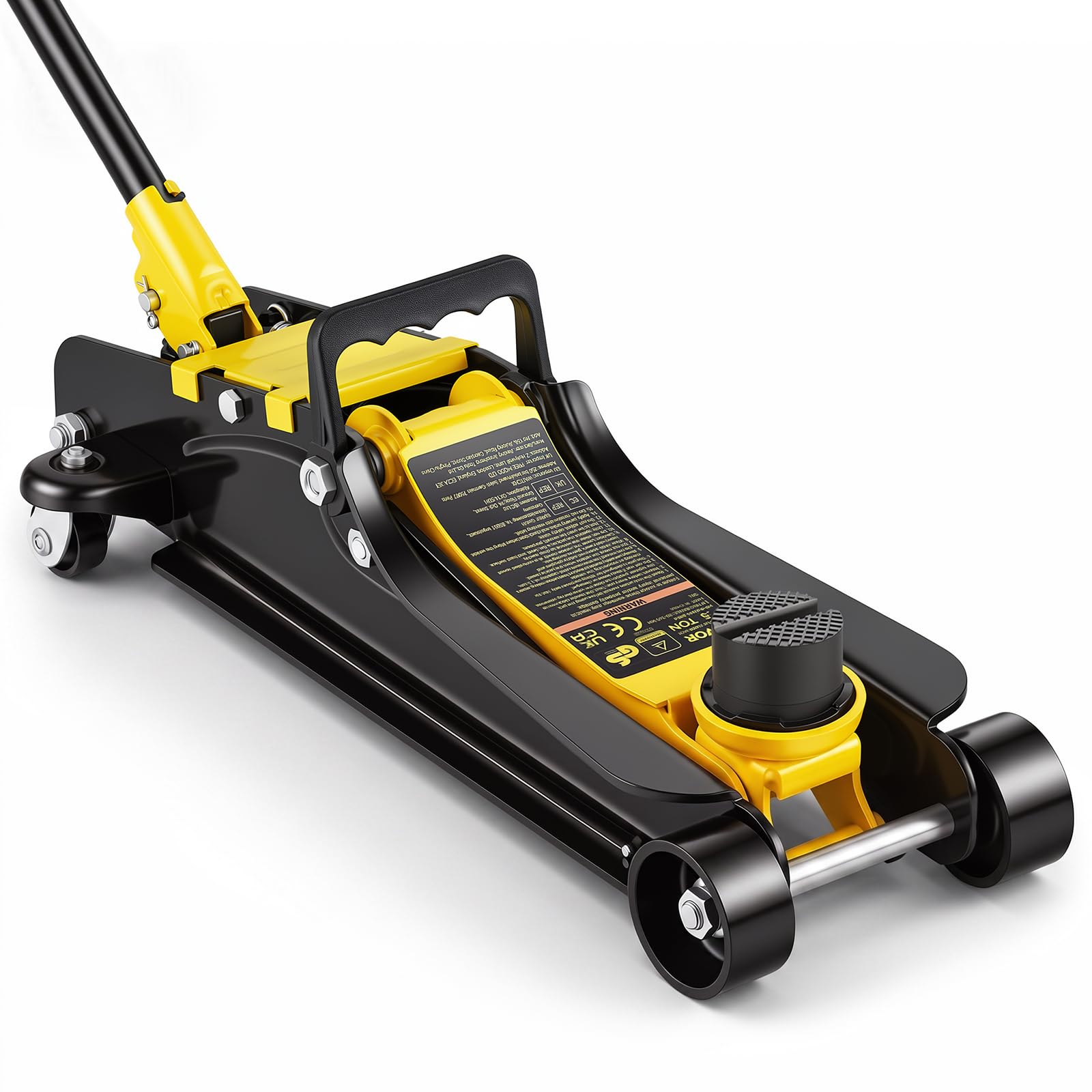 VEVOR 2.5 Ton Low Profile Heavy-Duty Steel Racing Floor Jack | with Single Pisto