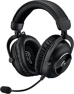 Logitech G PRO X 2 LIGHTSPEED Wireless Gaming Headset (Black) | 50mm Graphene Drivers, DTS:Headphone 2.0 7.1 Surround, Detachable Boom Mic, Bluetooth/USB/3.5mm Aux, for PC/PS5/PS4/Switch