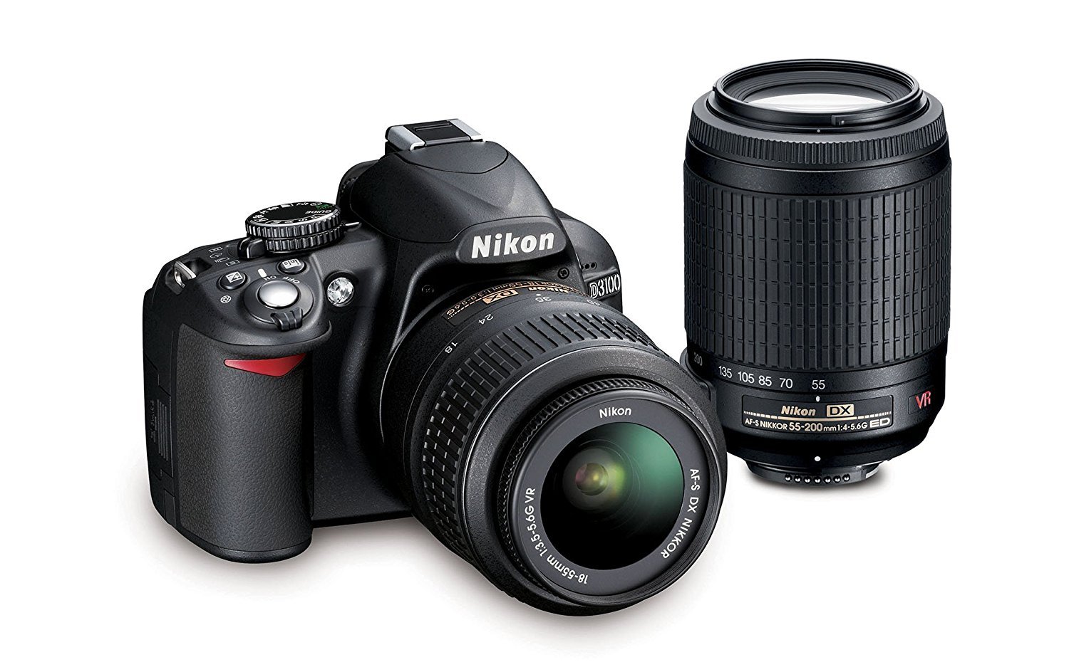 Nikon D3200 24.2 MP CMOS Digital SLR Camera with 18-55mm and 55-200mm VR DX Zoom