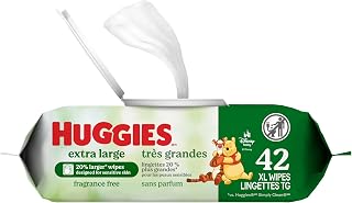 Huggies Extra Large Baby Wipes, Unscented, 1 Flip-Top Pack, 42 XL Wipes Total, Packaging May Vary