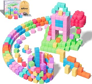 100PCS Magnetic Blocks Cubes, Magnetic Building Blocks Gifts for Kids | Bloc Magnetique Enfant, Magnet Cubes Gifts for 3 4 5 6 7 8 Year Old Girls Boys, Montessori Stem Toddler Toys for 3+ Year Old