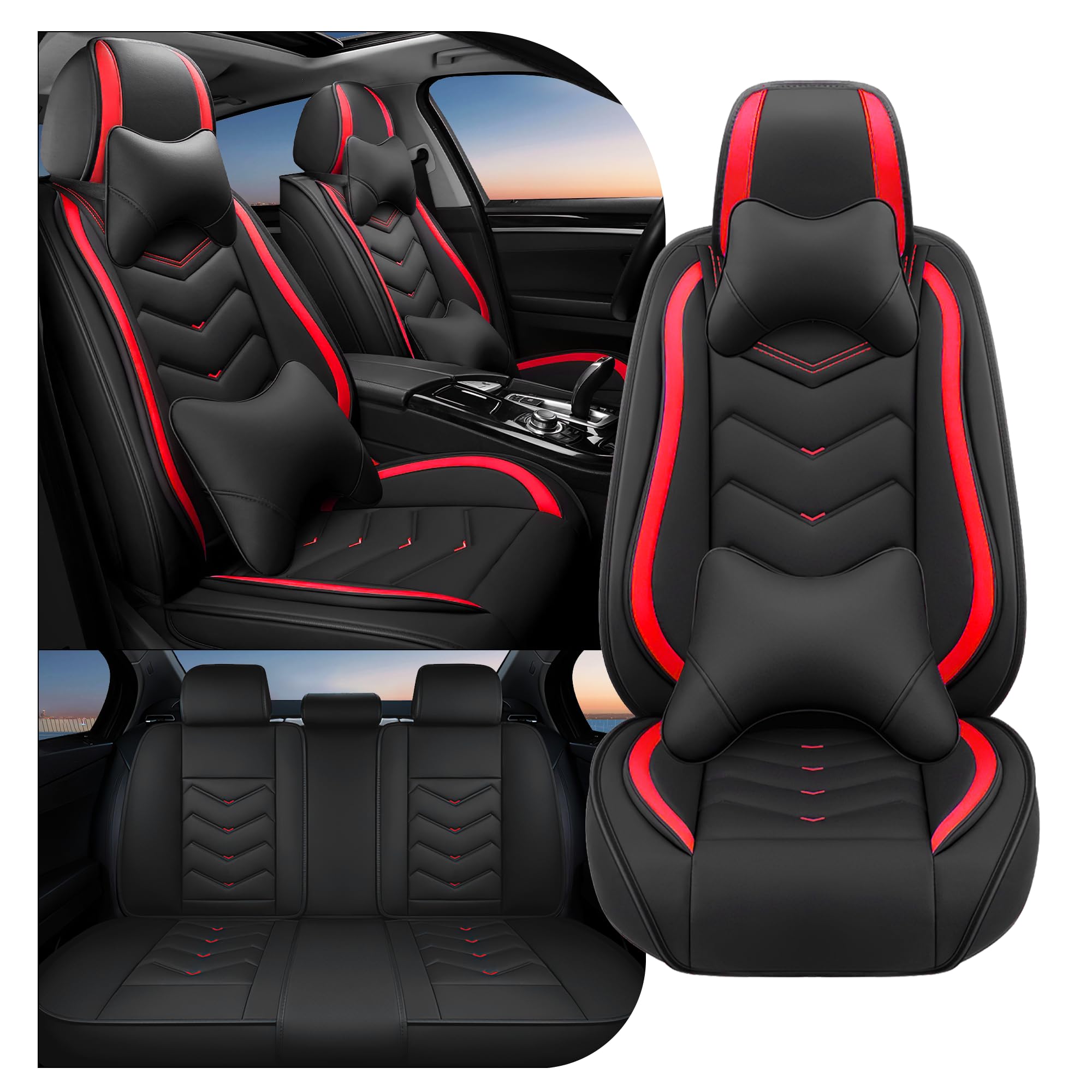 Car Seat Covers Fit for RAM 2000-2026, Stylish Sport Seat Covers, Waterproof Wea
