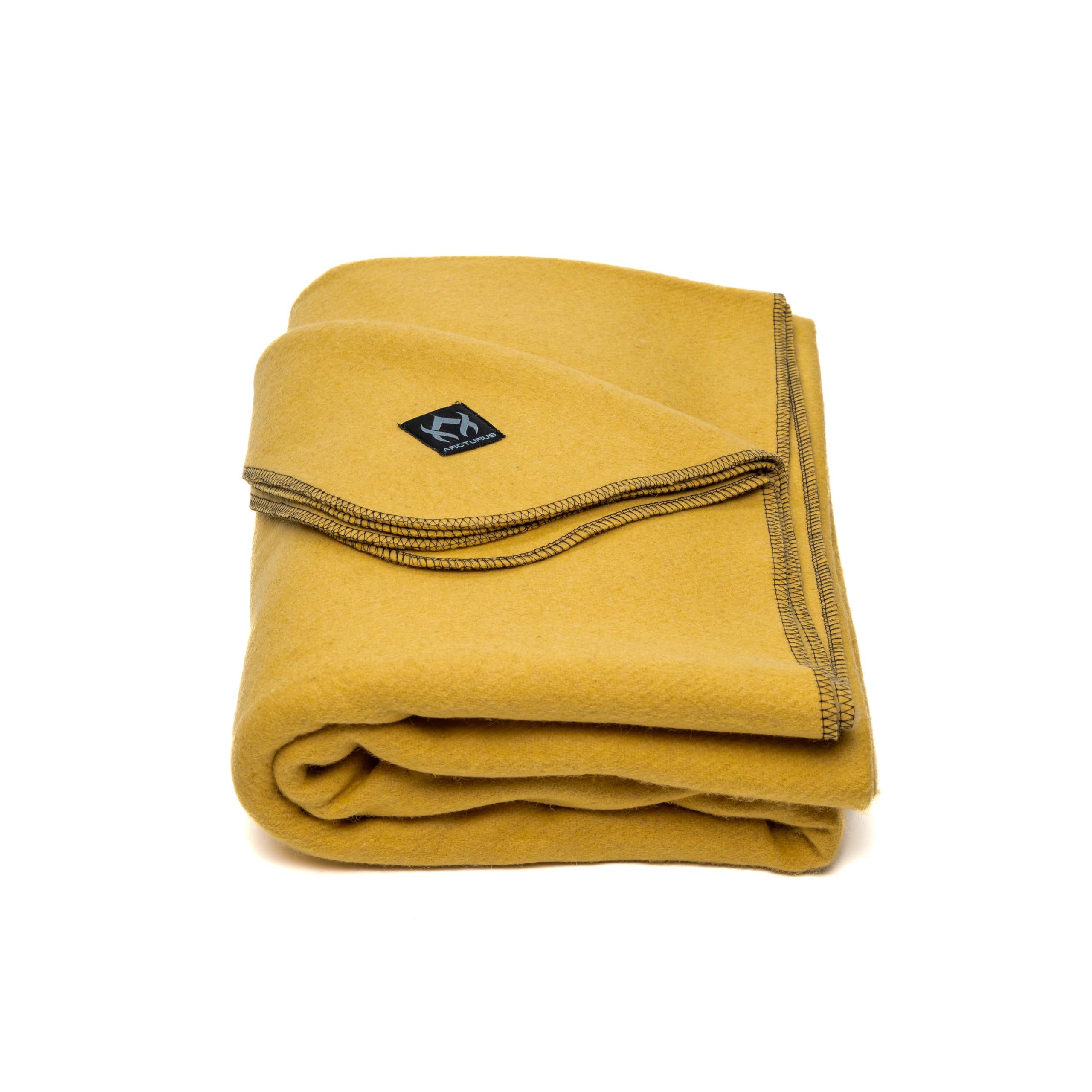 Arcturus Military Wool Blanket - Warm, Thick, Washable - Great for Outdoors, Cam