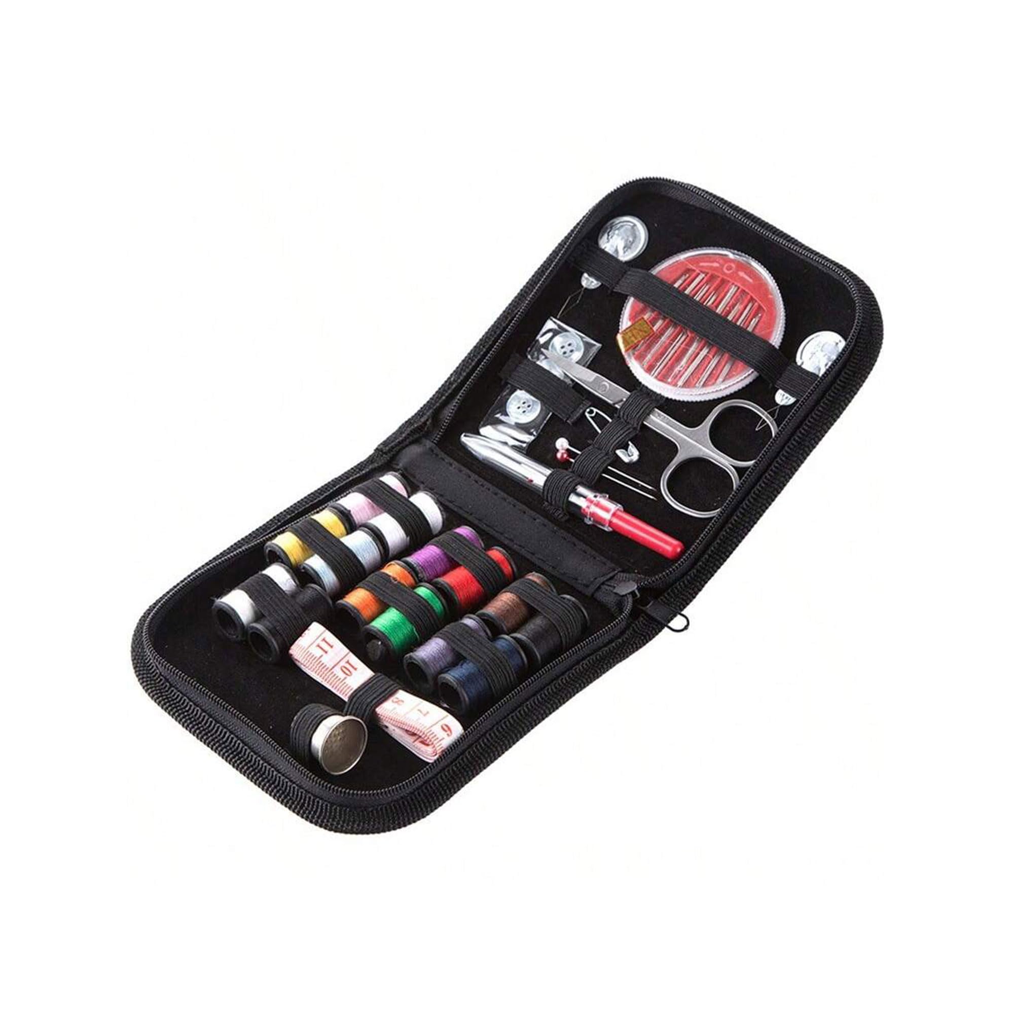 42 Piece Portable Sewing Kit - Compact Sewing Accessories Set with Thread Spools