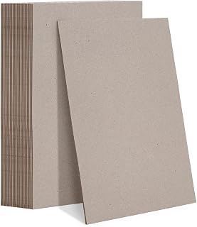 Heavy-Duty Chipboard Sheets 8.5 x 11 20 Pcs | Goefun 80pt/2mm Thick Greyboard Book Board for Book Binding, Scrapbooking, Photo Backing, DIY Projects
