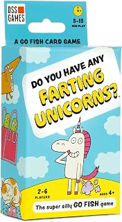 Do You Have Any Farting Unicorns? A Silly Go Fish Card Game | Ages 4+ | 52 Cards, 2-6 Players, Kids Birthday Parties, Classroom Fun, Playdates, Family Card Game, Quick & Portable Card Game