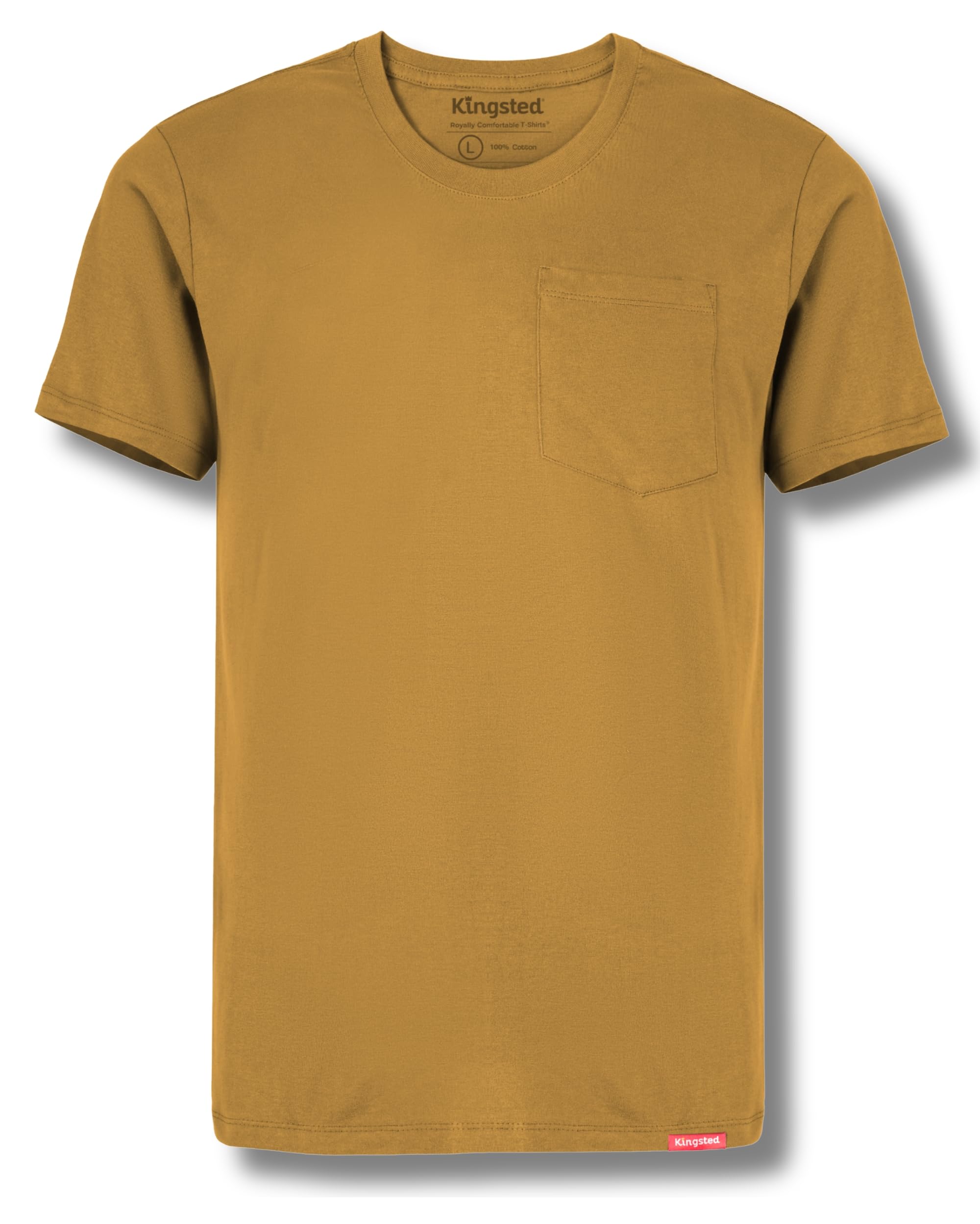 Kingsted Pocket T-Shirts for Men - Super Soft & Comfy 100% Cotton Shirts