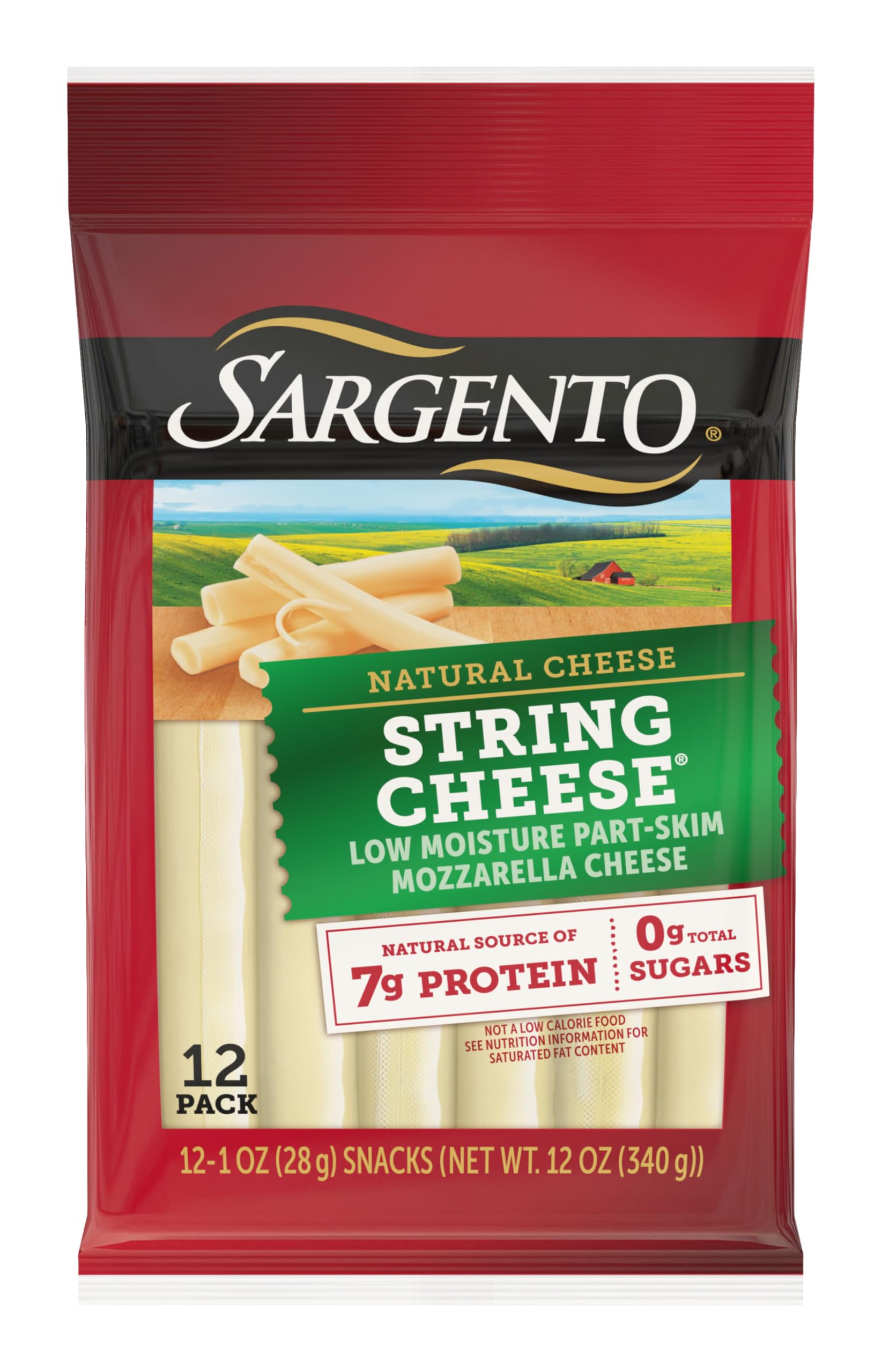 Sargento Mozzarella String Cheese Sticks, 12-Count