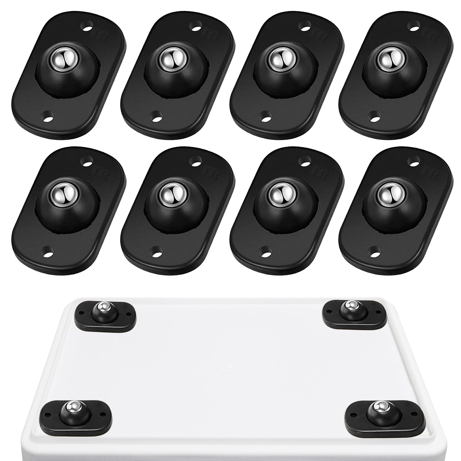 TRVL FIELDER Self Adhesive Mini Caster Wheels, Ball Casters for Kitchen Applianc