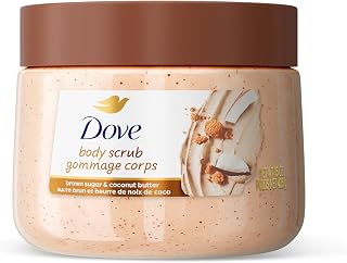 Dove Exfoliating Body Scrub, Brown Sugar & Coconut Butter, 15 oz | For gentle exfoliation, buffs away dead skin while moisturizing cream leaves skin soft, smooth and radiant.