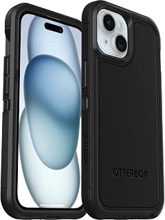 OtterBox Cover per iPhone 17e, 16e, 15, 14, 13 Defender XT con MagSafe, resistente a shock e cadute, cover ultra robusta, testata 5x vs norme MIL-STD 810G, Nero, Senza Retail Package