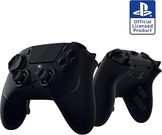 Razer Raiju V3 Pro Wireless Controller: Officially licensed for PlayStation, PS5, PC - Lag-free Esports Grade Performance - 6 Remappable Buttons - Customizable TMR Thumbsticks - Fast Triggers - Black (Renewed)