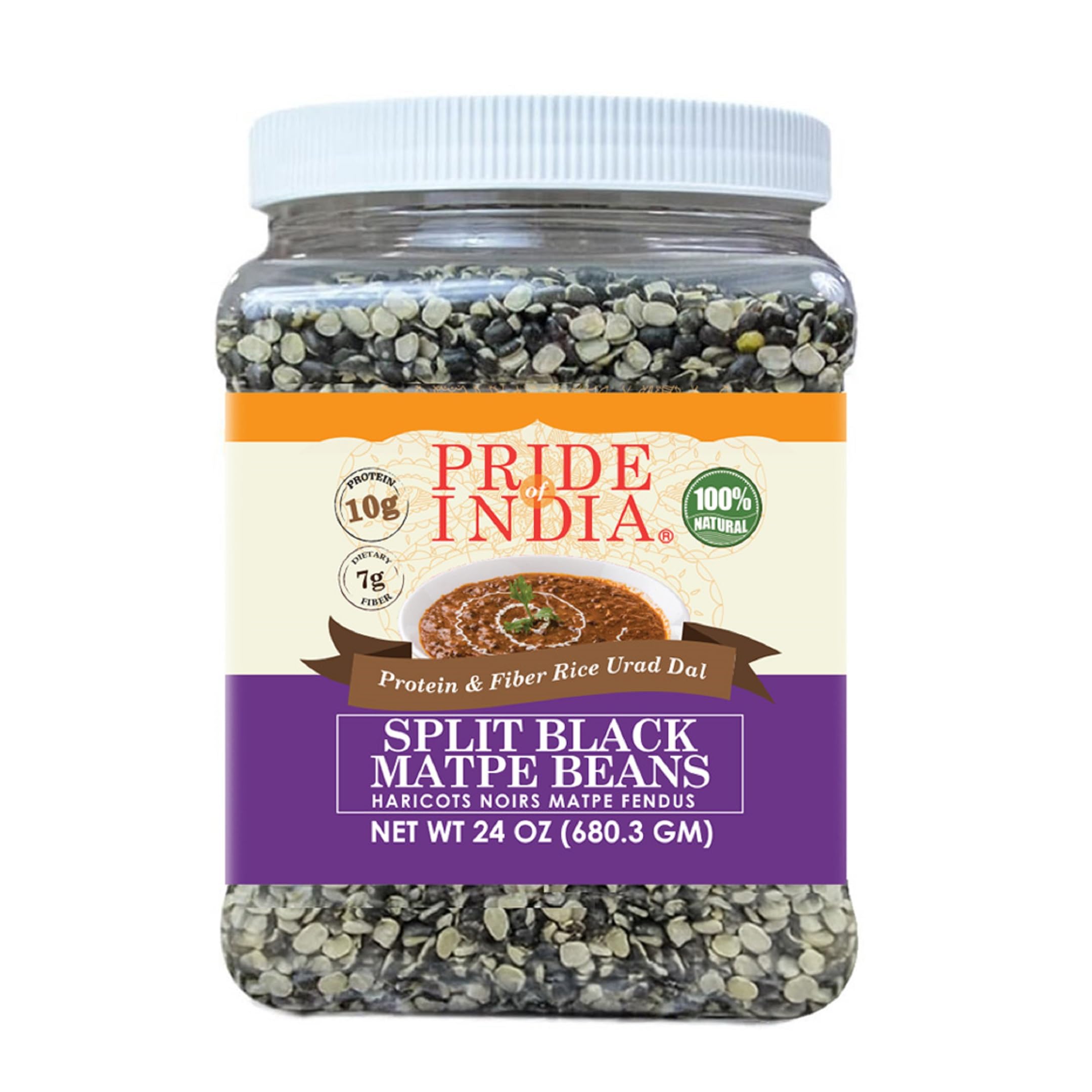 Pride Of India Indian Split Black Gram (Urad Dal) – Dry Black Lentils (Matpe Bea