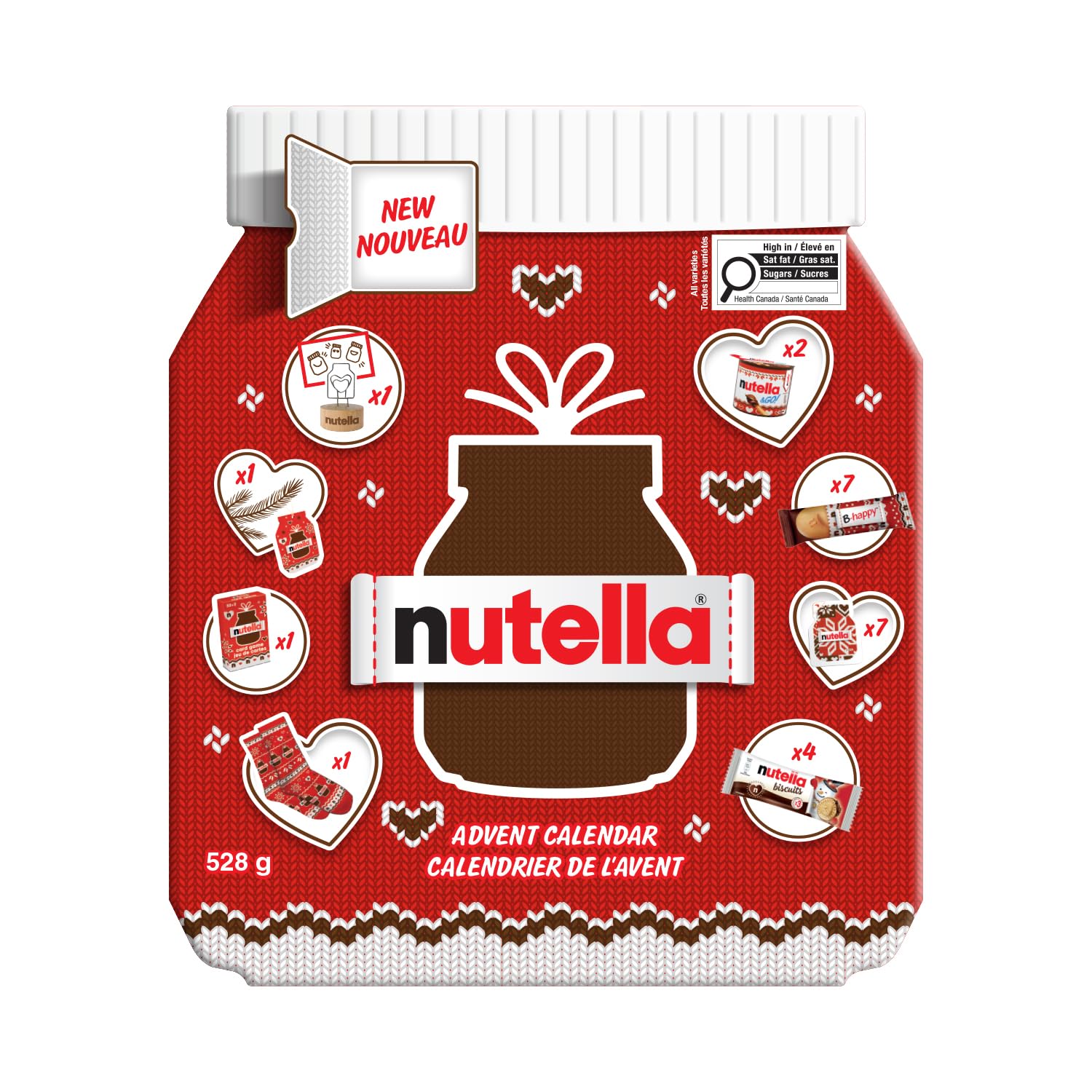 NUTELLA Exclusive Giant Holiday Advent Calendar 2026-528 g