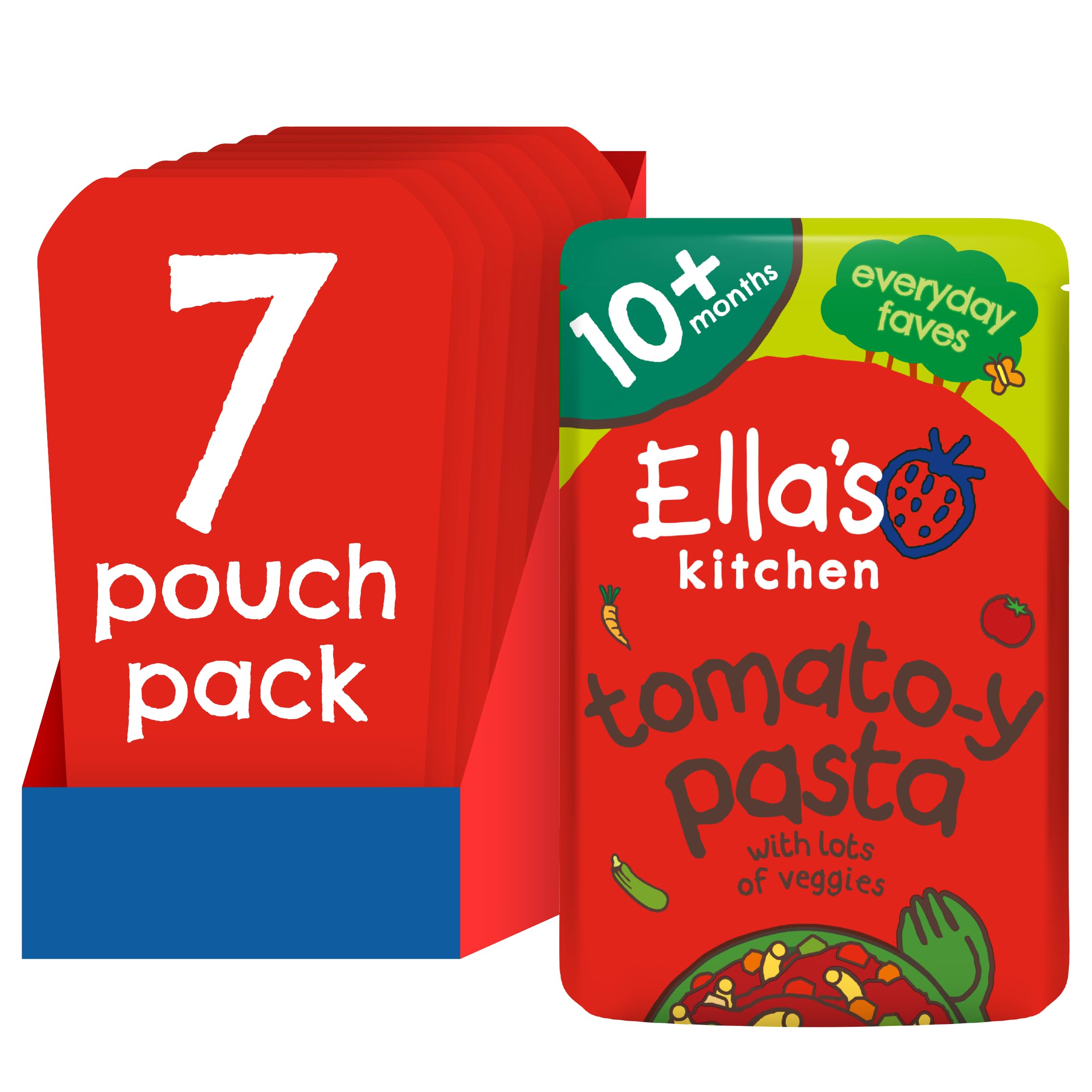 Ella's Kitchen Stage 3 From 10 Months Organic Tomato-y Pasta 190 g (Pack of 7)