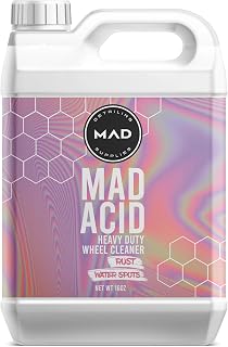 MAD Acid Heavy Duty Wheel Cleaner &amp; Rim Cleaner - Safe on Chrome, Clear Coated Painted Surfaces, Glass, Plastic, And Most Wheel Finishes - Brake Dust, Rust, and Grime