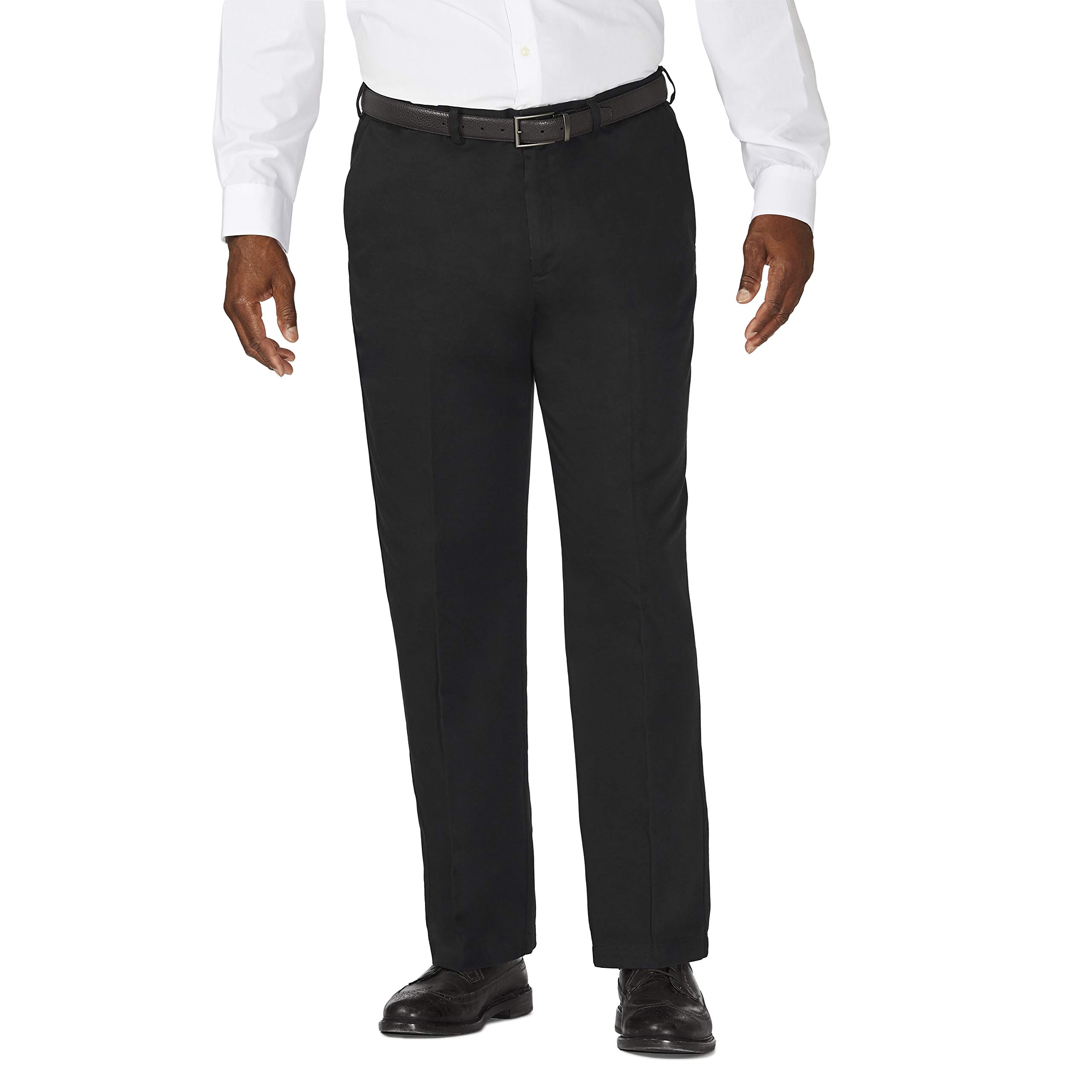 Haggar Work To Weekend Hidden Expandable Waist No Iron Flat Front Pant - Flat Fr