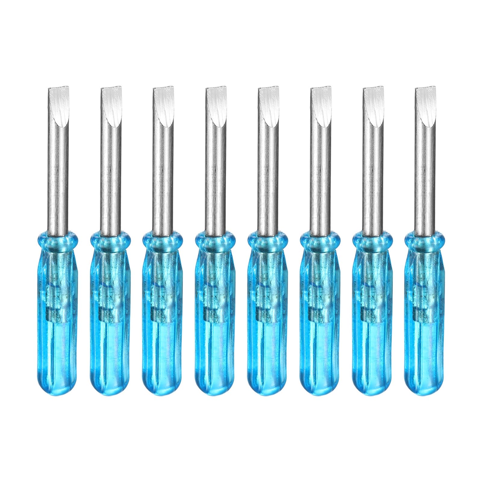 Generic 8pcs SL3.0 Mini Flat Head Screwdriver 4.5cm Long Screwdriver 2.5cm Carbo