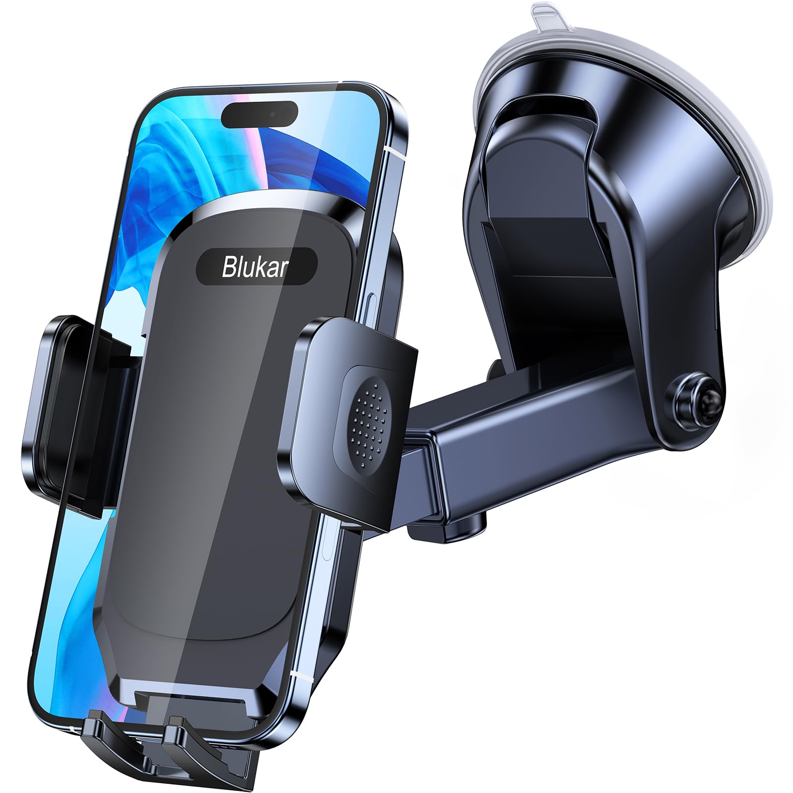 Blukar Car Phone Holder, Adjustable Car Phone Mount Cradle 360° Rotation | Upgra