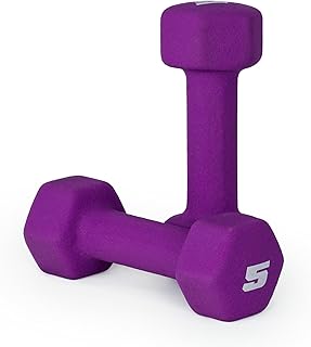 CAP Neoprene Dumbbell Pairs & Sets, Color Series, Non-Slip Grip, Hex Design