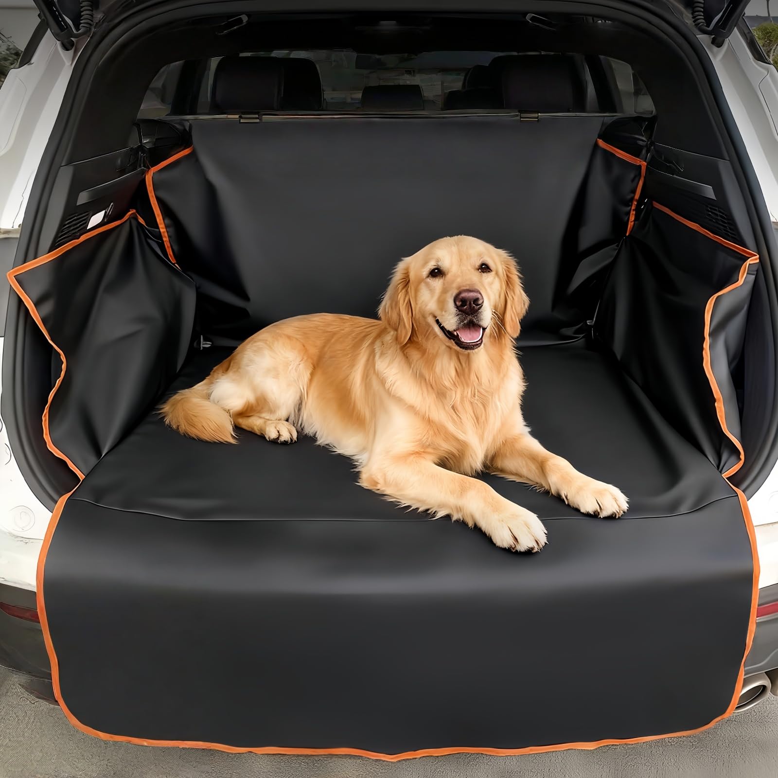 Waterproof Dog Car Trunk Liner, 1pc 600D Oxford Scratch Proof Dirtproof Pet Carg