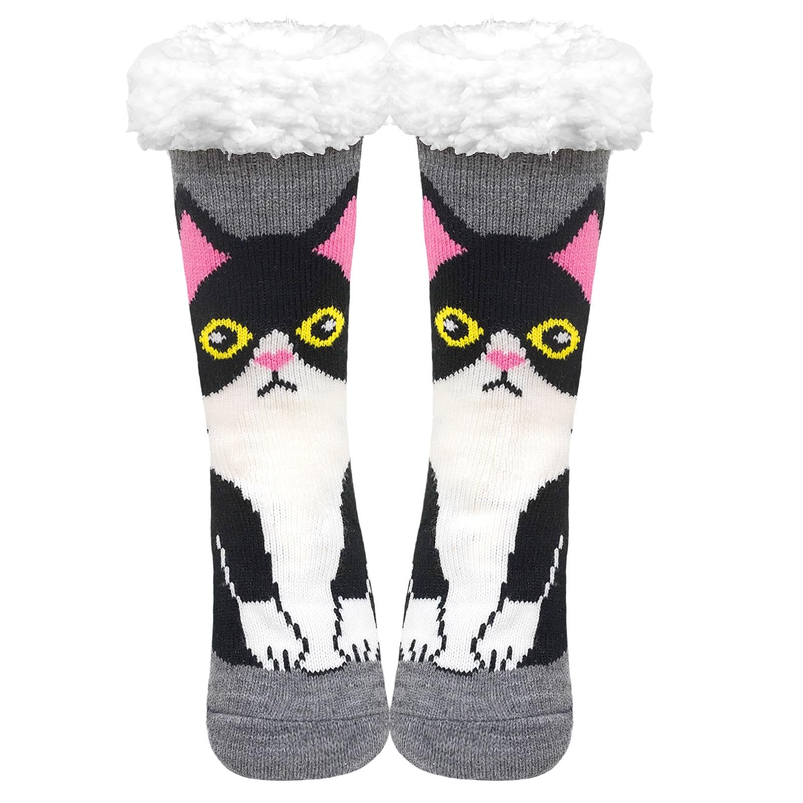 LOFIR Cuddly Socks Slippers Socks for Women: Winter Warm Stopper Socks ABS Sole 