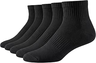 Josnown Mens Cushioned Athletic Quarter Ankle Socks 5/10 Pairs Cotton