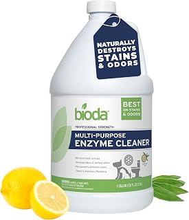 Bioda Multi-Purpose Probiotic Enzyme Cleaner and Deodorizer, 1 Gallon | Enzyme Cleaner, Trash Can Deodorizer, Pet Stains and Odors, Drains, Floors, Bathrooms, Toilets, Made in USA, 1 Gallon