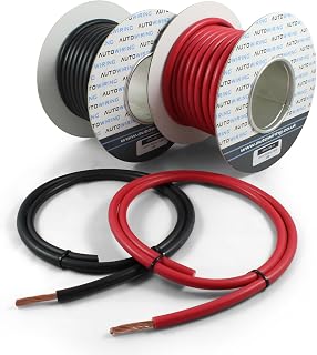 AUTOWIRING Automotive Hi-Flex 110 Amp 16mm² Battery/Starter/Inverter/Welding PVC Cable Wire (Black, 2 Metre)